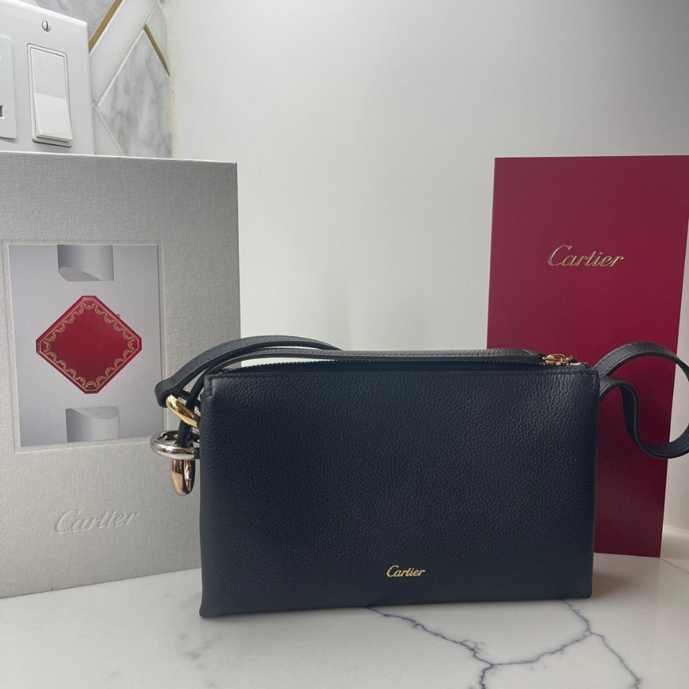 Cartier Black Leather Women's Bag